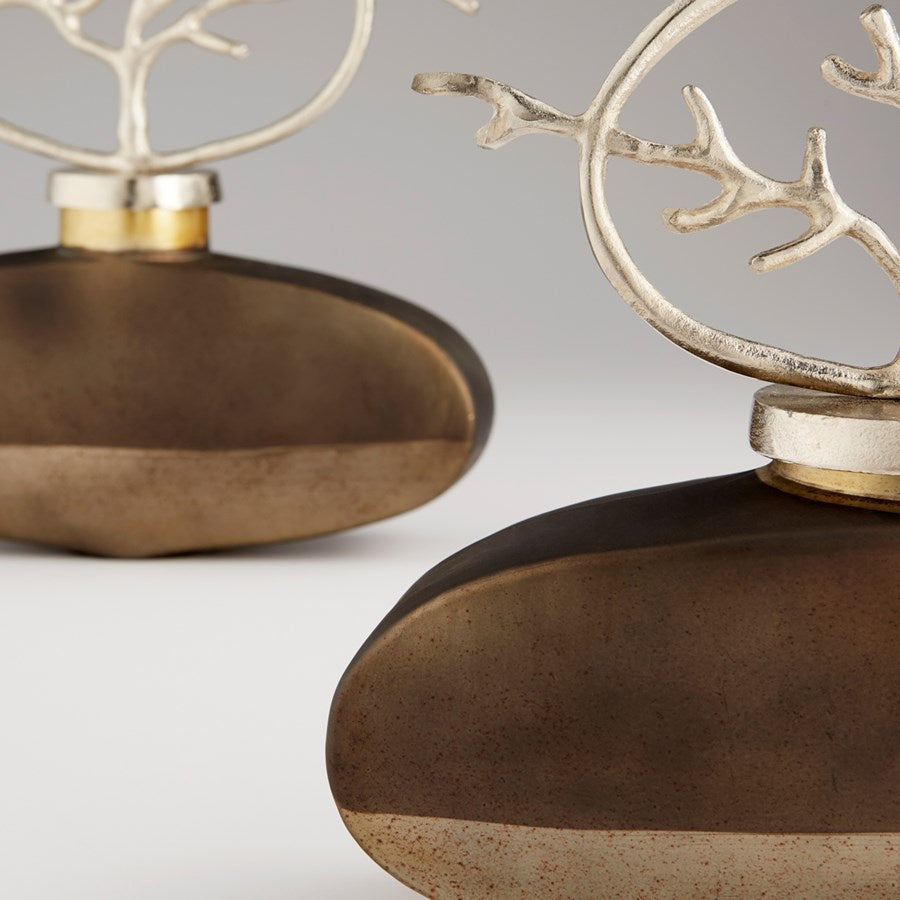 Cyan 10706 Sculptures (Various) - Black Onyx And Nickel