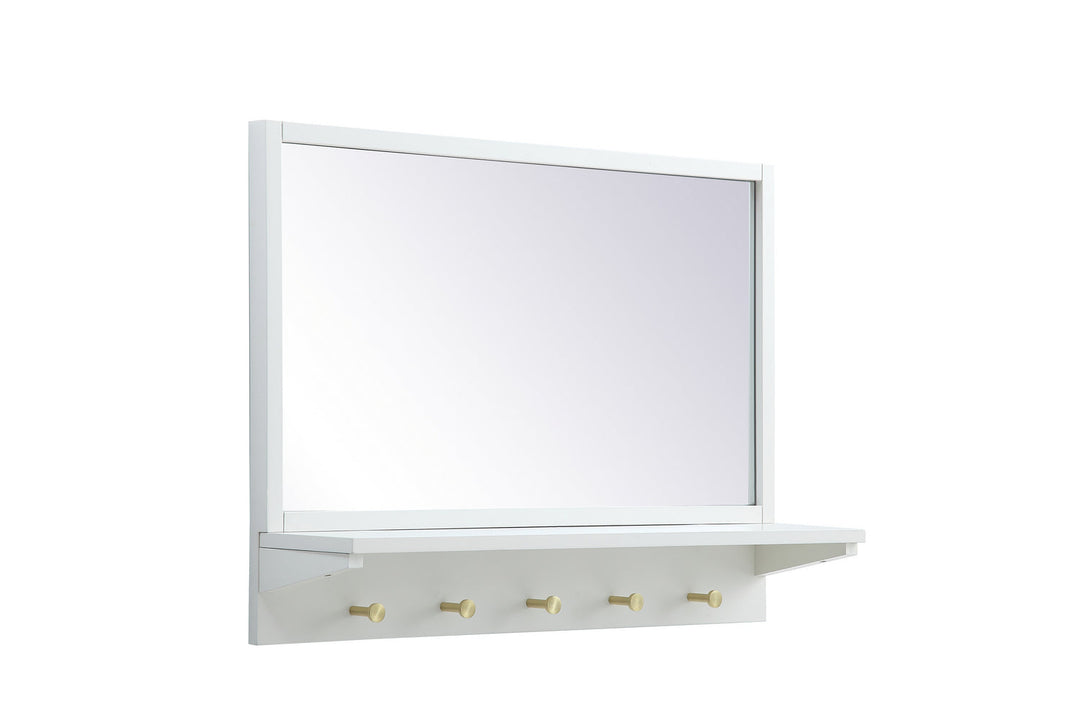 Elegant Lighting MR502821WH  Elle Mirror White