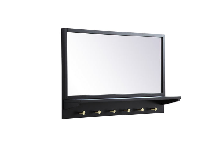 Elegant Lighting MR503421BK Elle Mirror Black