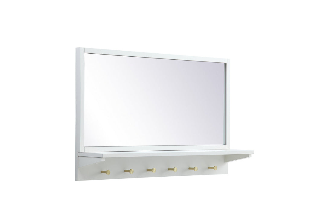 Elegant Lighting MR503421WH  Elle Mirror White