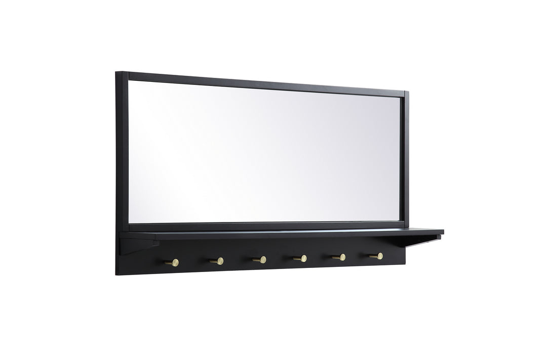 Elegant Lighting MR504221BK Elle Mirror Mirror Black