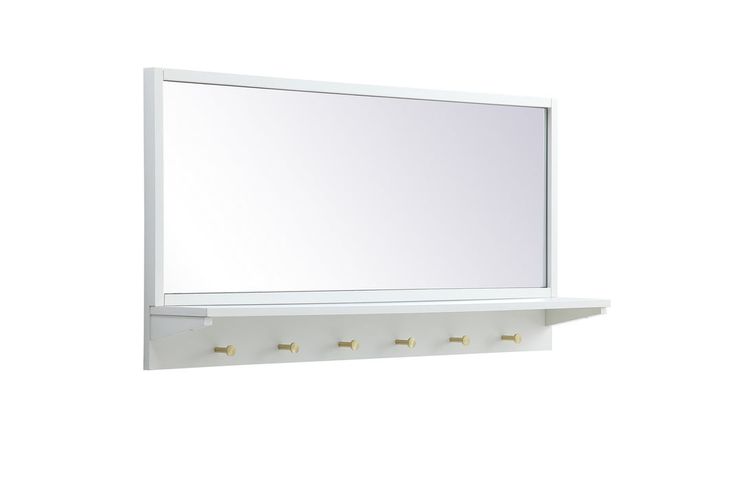 Elegant Lighting MR504221WH  Elle Mirror White