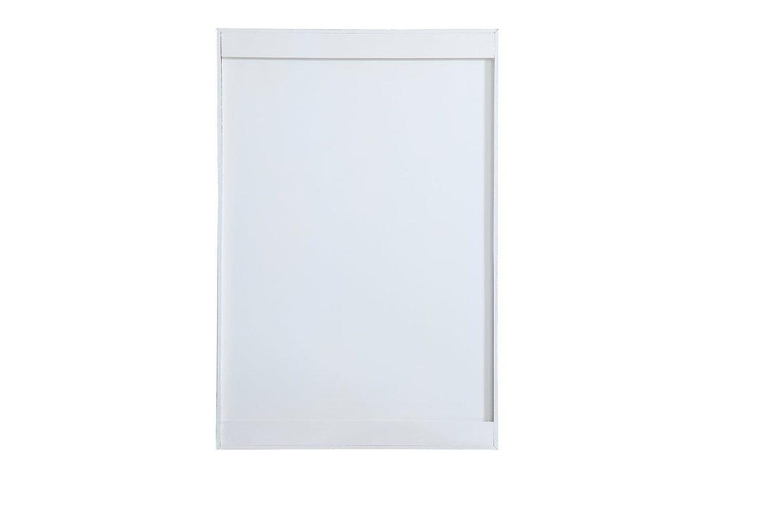 Elegant Lighting MR562233WH  Waverly Mirror Antique White