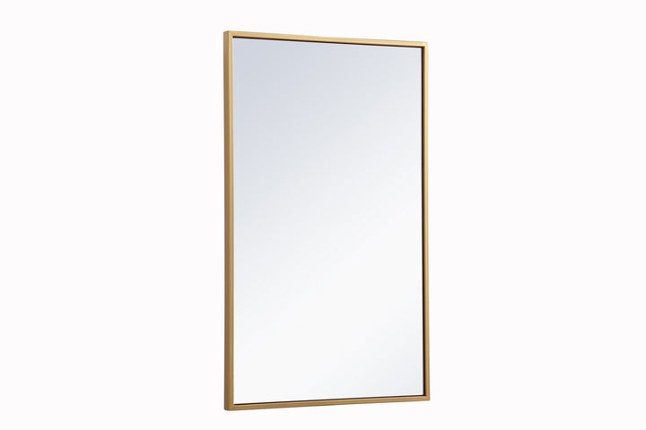 Elegant Lighting MR571728BRS  Wyn Mirror Brass