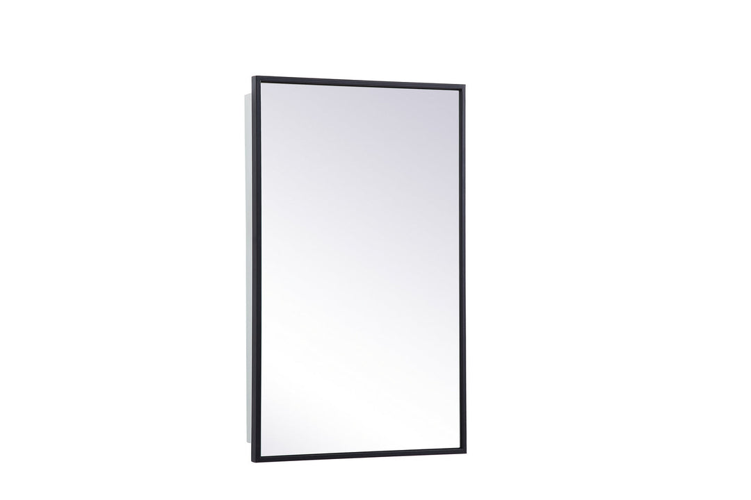 Elegant Lighting MR571728BLK  Wyn Mirror Black