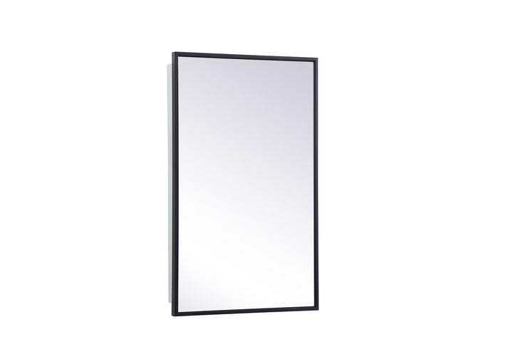 Elegant Lighting MR571728BLK  Wyn Mirror Black