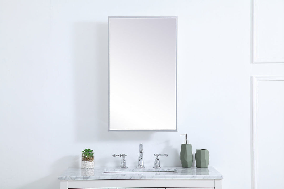 Elegant Lighting MR571728S  Wyn Mirror Silver