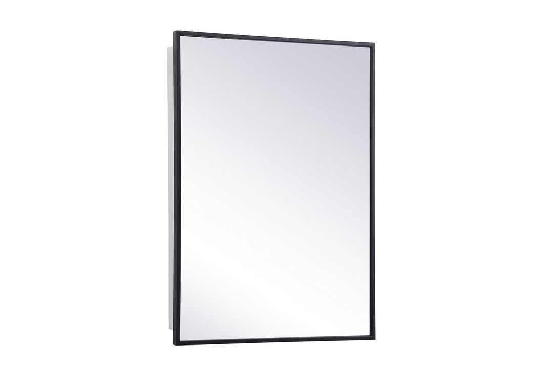 Elegant Lighting MR572028BLK  Wyn Mirror Black