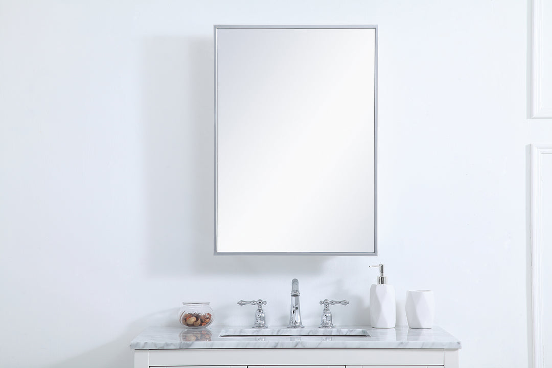 Elegant Lighting MR572028S  Wyn Mirror Silver