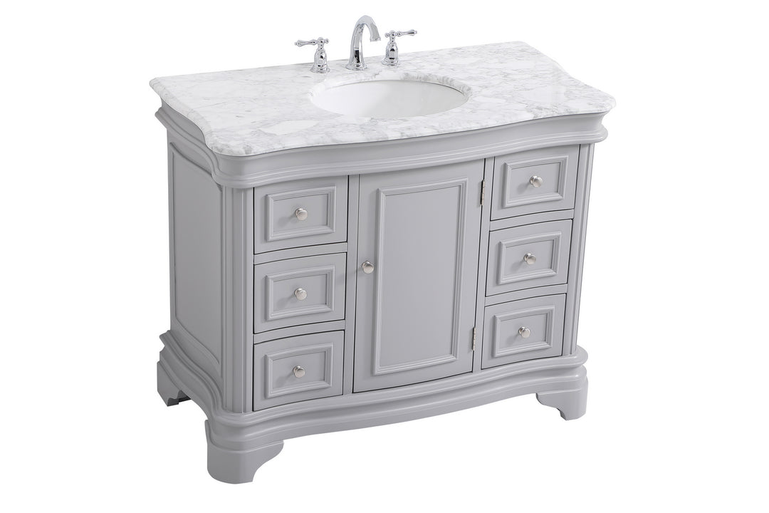 Elegant Lighting VF52042GR Kameron Bathroom Vanity Set Plumbing Gray