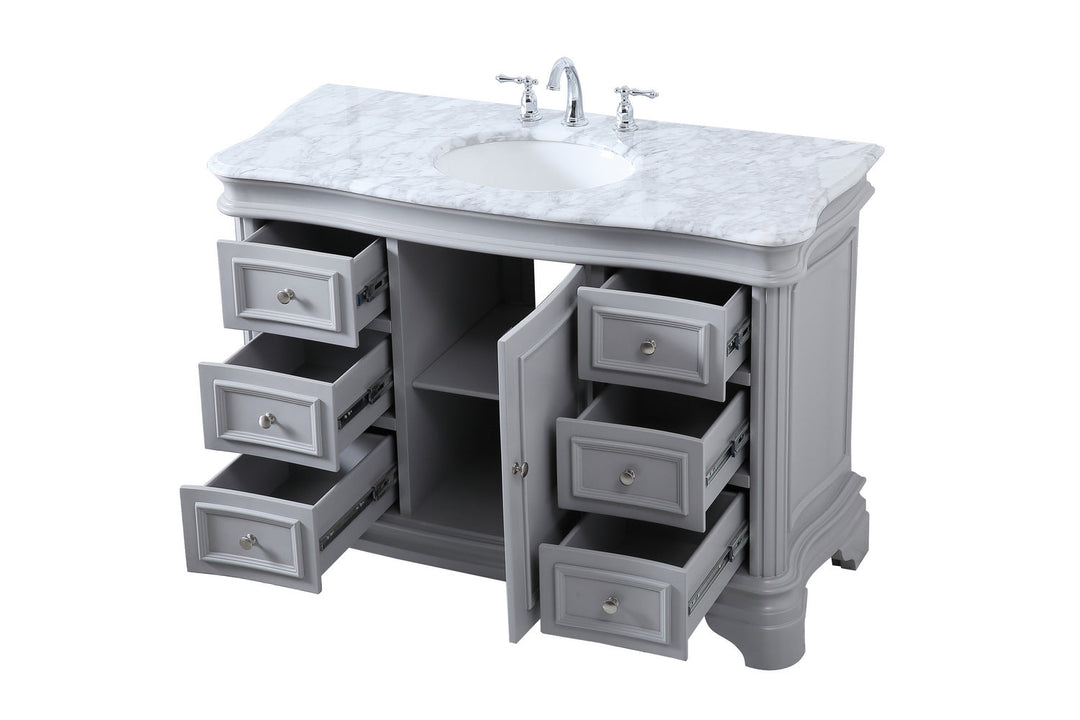 Elegant Lighting VF52048GR Kameron Bathroom Vanity Set Plumbing Gray