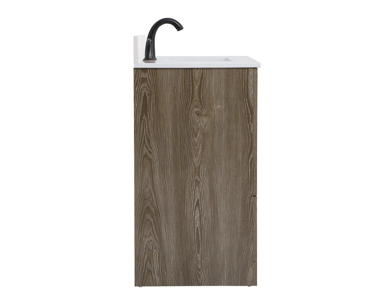 Elegant Lighting VF2830WO-BS  Soma Plumbing Weathered Oak