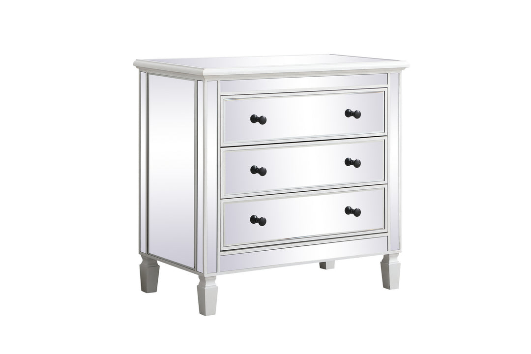 Elegant Lighting MF6-1019AW Contempo Chest Furniture White