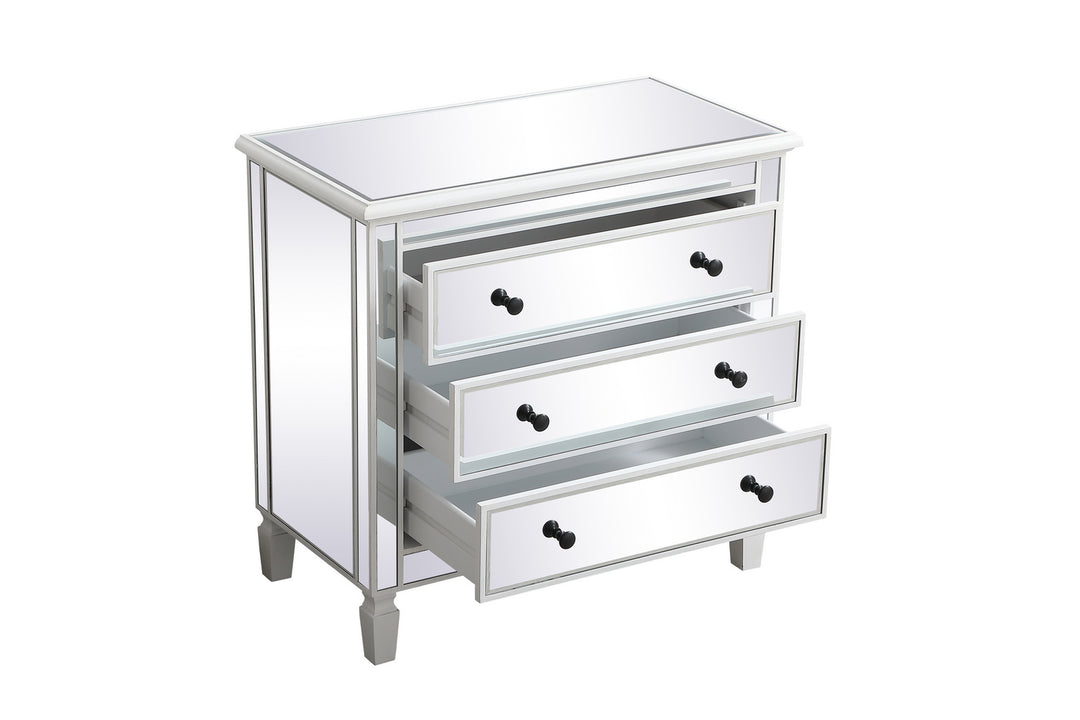 Elegant Lighting MF6-1019AW Contempo Chest Furniture White