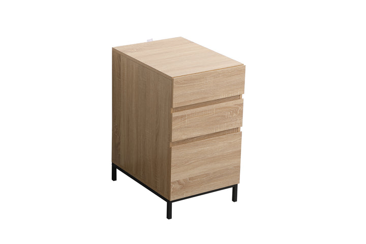 Elegant Lighting AF110518MW Emerson File Cabinet Furniture Wood/Stone/Naturals