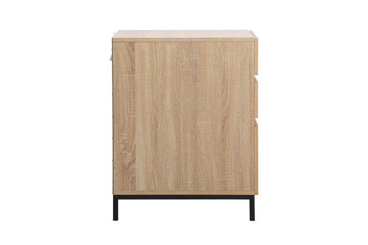 Elegant Lighting AF110518MW Emerson File Cabinet Furniture Wood/Stone/Naturals