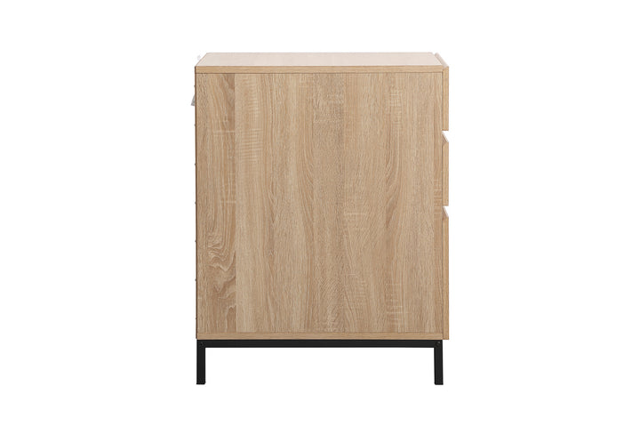 Elegant Lighting AF110518MW Emerson File Cabinet Furniture Wood/Stone/Naturals