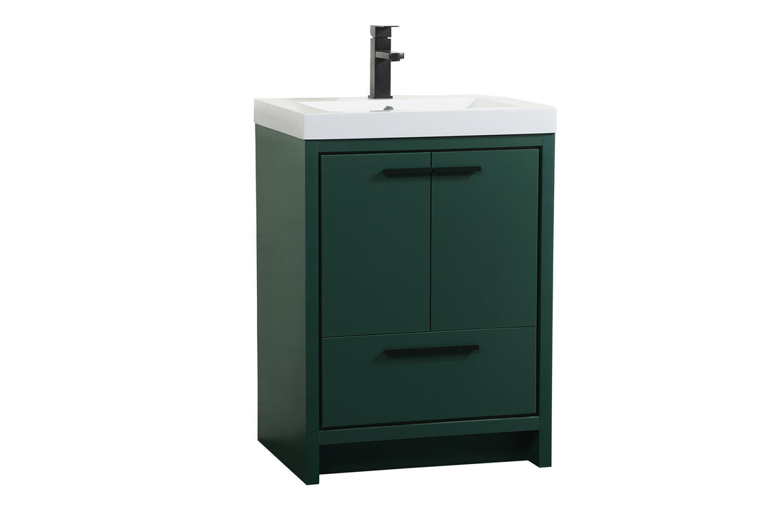 Elegant Lighting VF46024MGN  Wyatt Plumbing Green