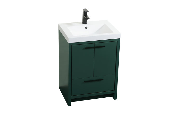 Elegant Lighting VF46024MGN  Wyatt Plumbing Green