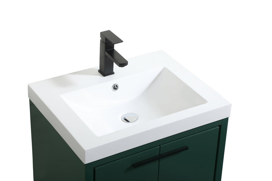 Elegant Lighting VF46024MGN  Wyatt Plumbing Green