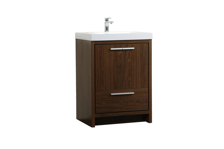 Elegant Lighting VF46024MWT  Wyatt Plumbing Walnut