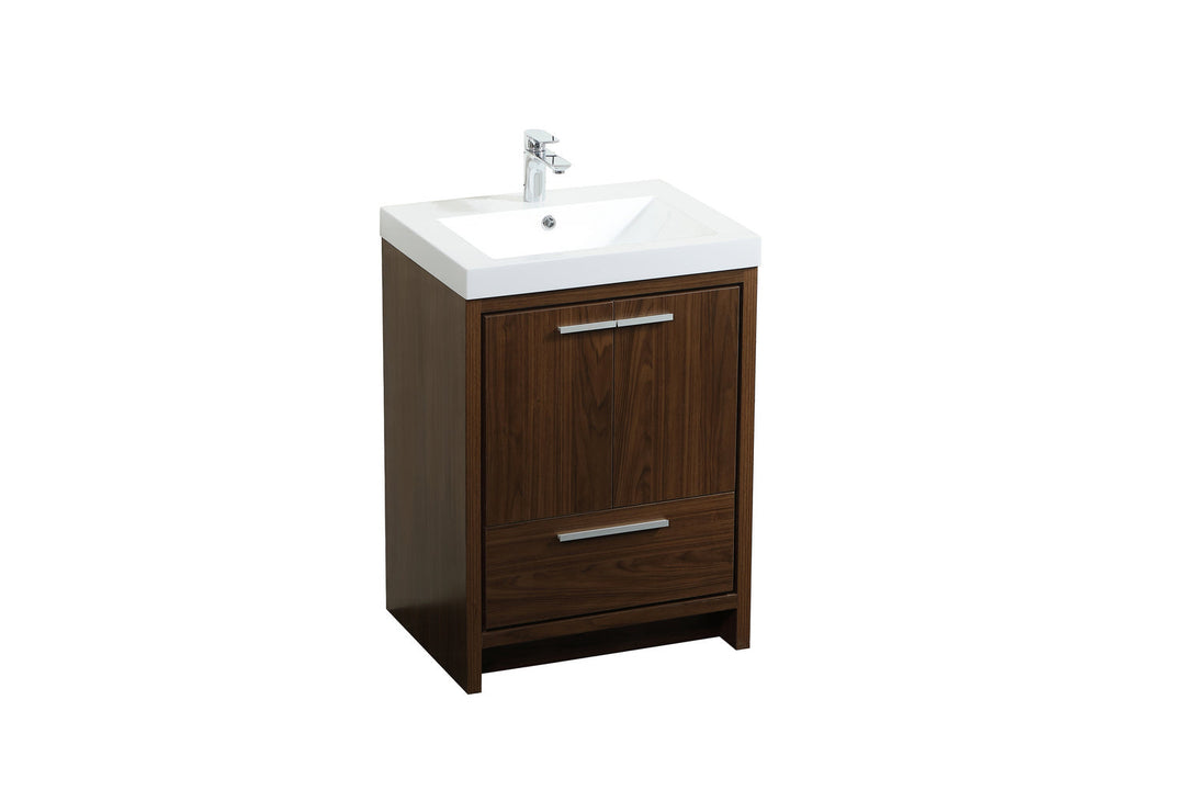 Elegant Lighting VF46024MWT  Wyatt Plumbing Walnut