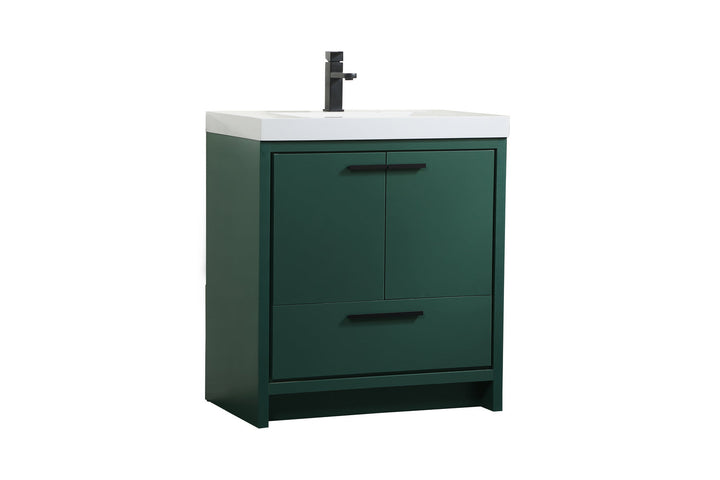 Elegant Lighting VF46030MGN  Wyatt Plumbing Green