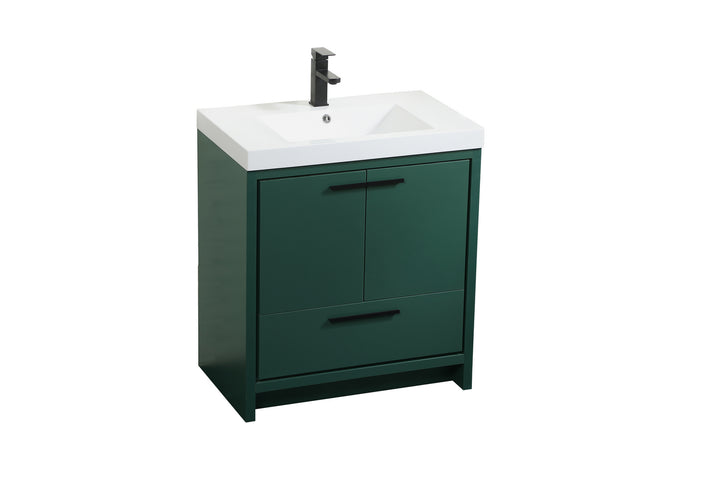 Elegant Lighting VF46030MGN  Wyatt Plumbing Green