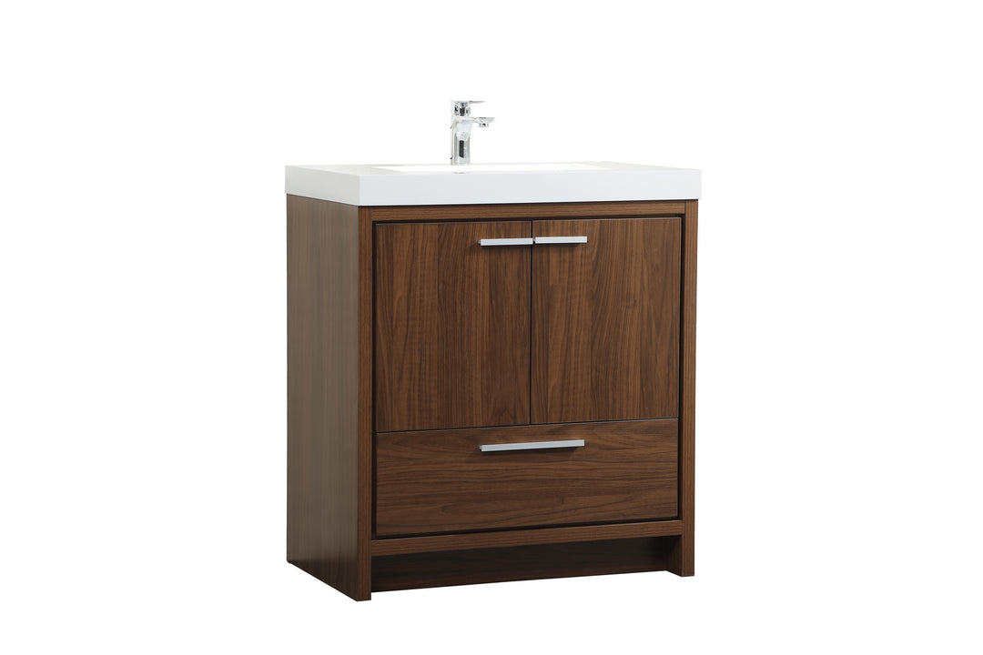 Elegant Lighting VF46030MWT  Wyatt Plumbing Walnut