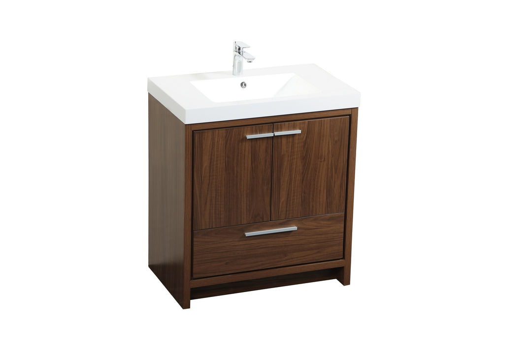 Elegant Lighting VF46030MWT  Wyatt Plumbing Walnut