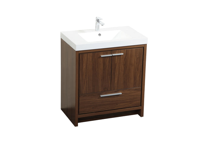Elegant Lighting VF46030MWT  Wyatt Plumbing Walnut