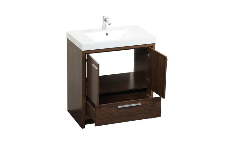 Elegant Lighting VF46030MWT  Wyatt Plumbing Walnut