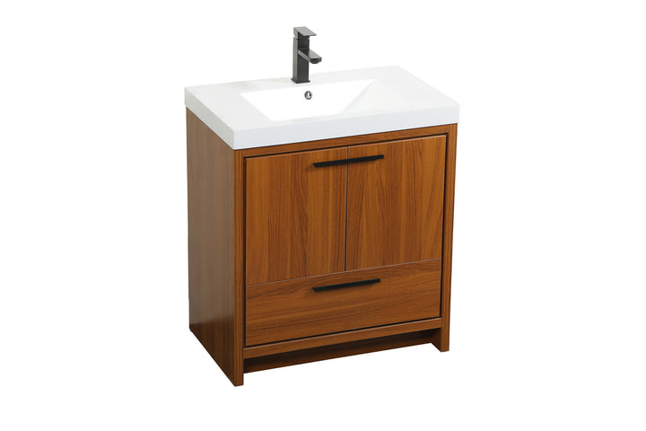 Elegant Lighting VF46030MTK  Wyatt Plumbing Teak