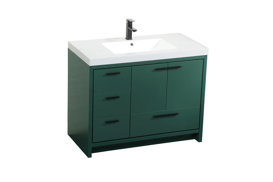 Elegant Lighting VF46042MGN  Wyatt Plumbing Green