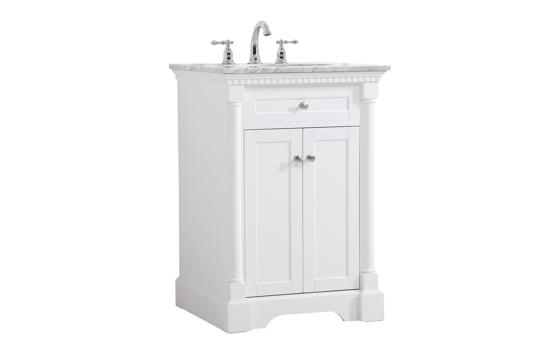 Elegant Lighting VF53024WH  Clarence Plumbing White