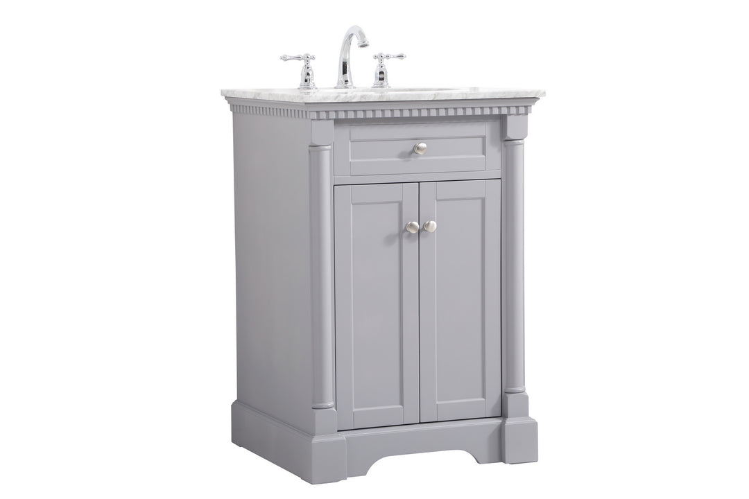 Elegant Lighting VF53024GR  Clarence Plumbing Grey