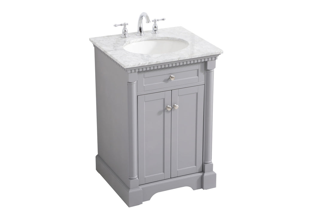 Elegant Lighting VF53024GR  Clarence Plumbing Grey