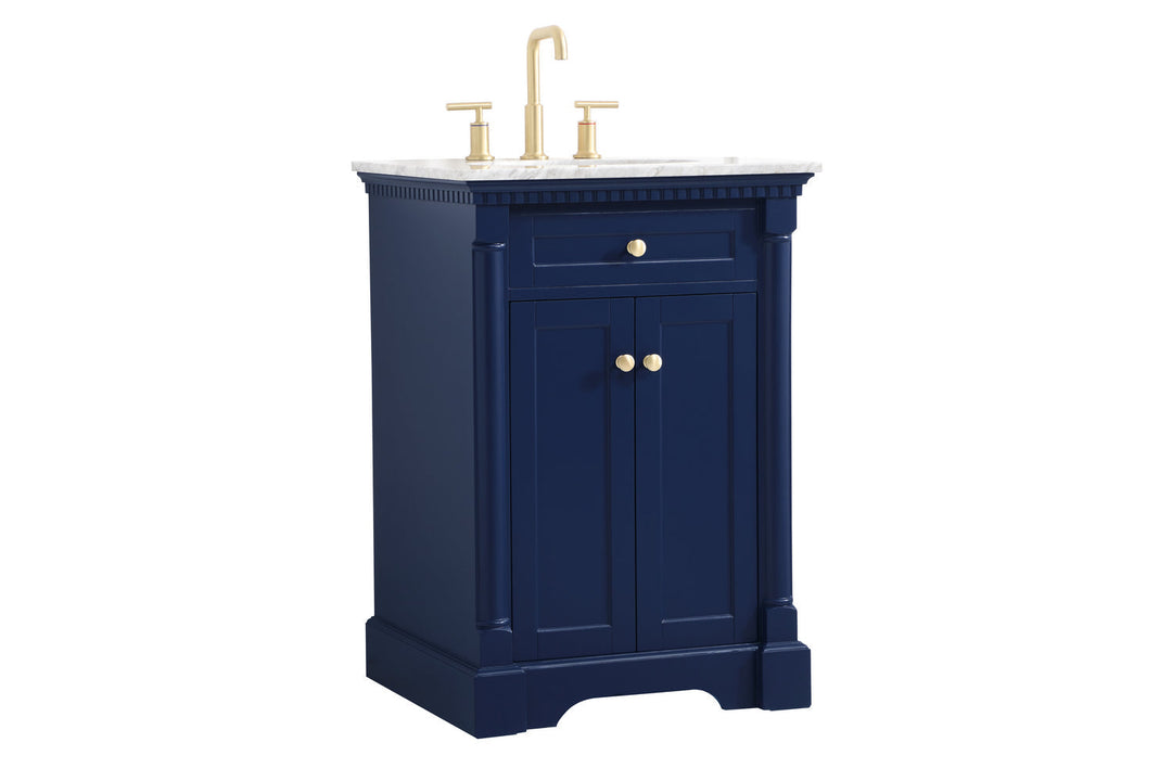 Elegant Lighting VF53024BL  Clarence Plumbing Blue