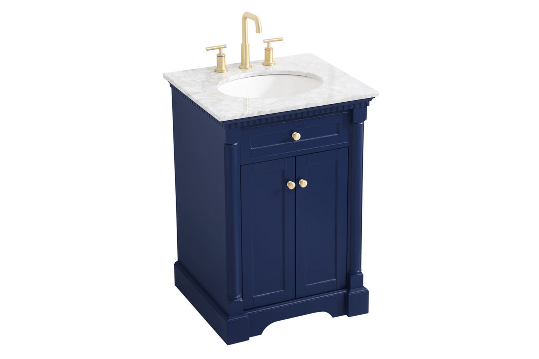 Elegant Lighting VF53024BL  Clarence Plumbing Blue