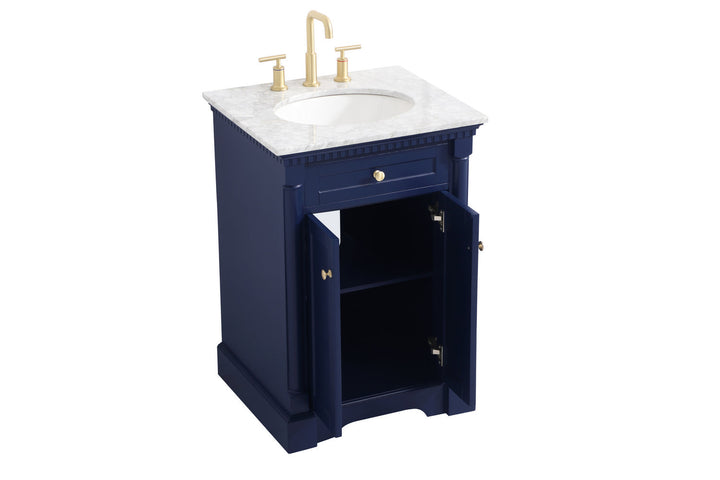 Elegant Lighting VF53024BL  Clarence Plumbing Blue