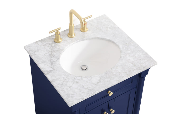 Elegant Lighting VF53024BL  Clarence Plumbing Blue