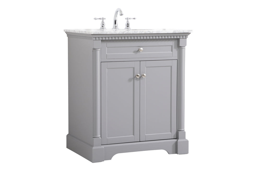 Elegant Lighting VF53030GR  Clarence Plumbing Grey