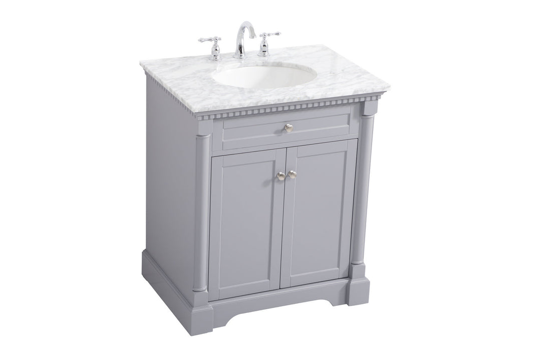 Elegant Lighting VF53030GR  Clarence Plumbing Grey