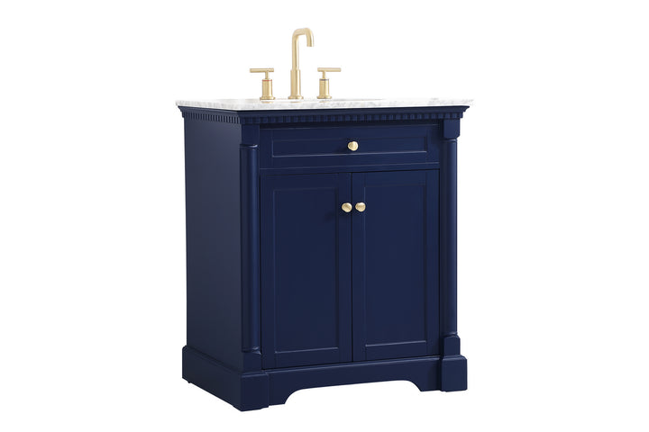 Elegant Lighting VF53030BL  Clarence Plumbing Blue