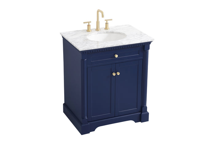 Elegant Lighting VF53030BL  Clarence Plumbing Blue