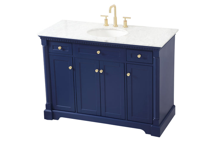 Elegant Lighting VF53048BL  Clarence Plumbing Blue