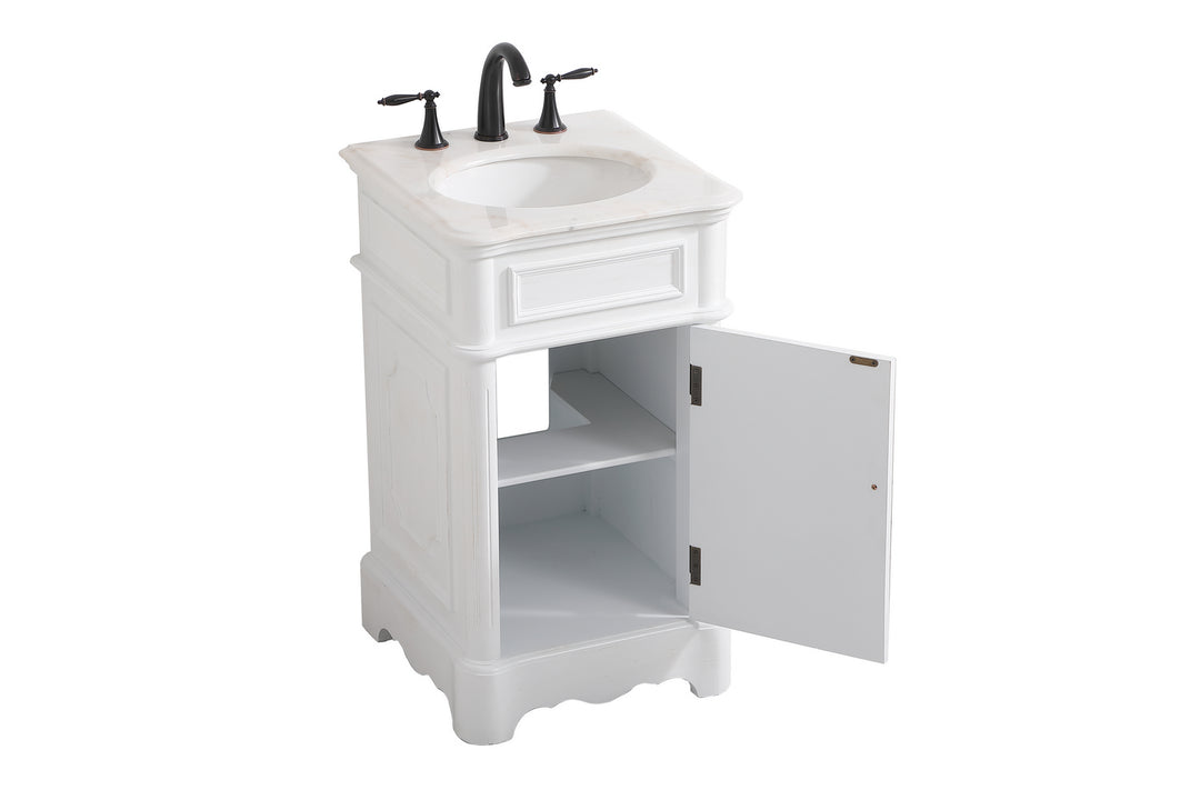 Elegant Lighting VF30419AW Francis Bathroom Vanity Set Plumbing White