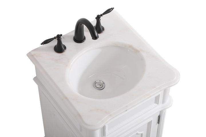 Elegant Lighting VF30419AW Francis Bathroom Vanity Set Plumbing White