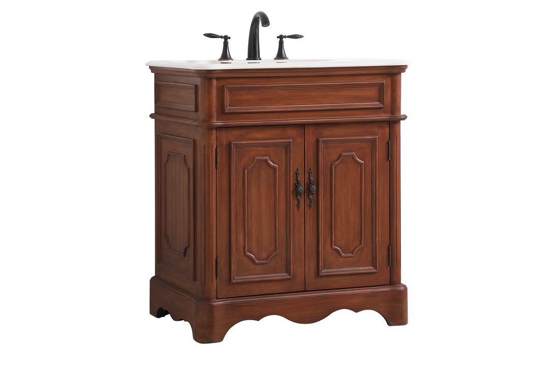 Elegant Lighting VF30430TK Francis Bathroom Vanity Set Plumbing Bronze / Dark