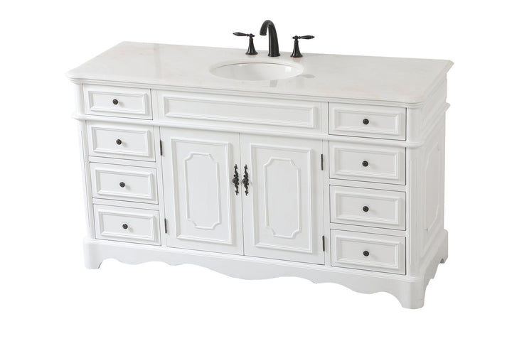 Elegant Lighting VF30460AW Francis Bathroom Vanity Set Plumbing White